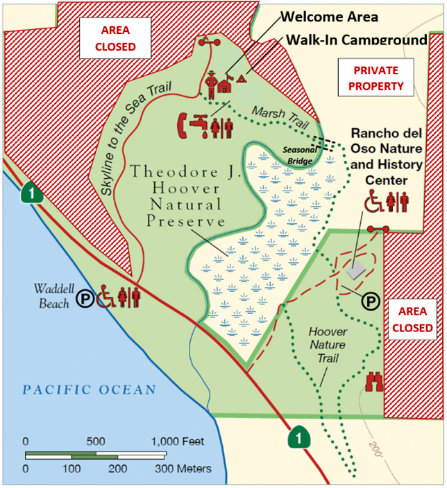 Map of Rancho del Oso grounds