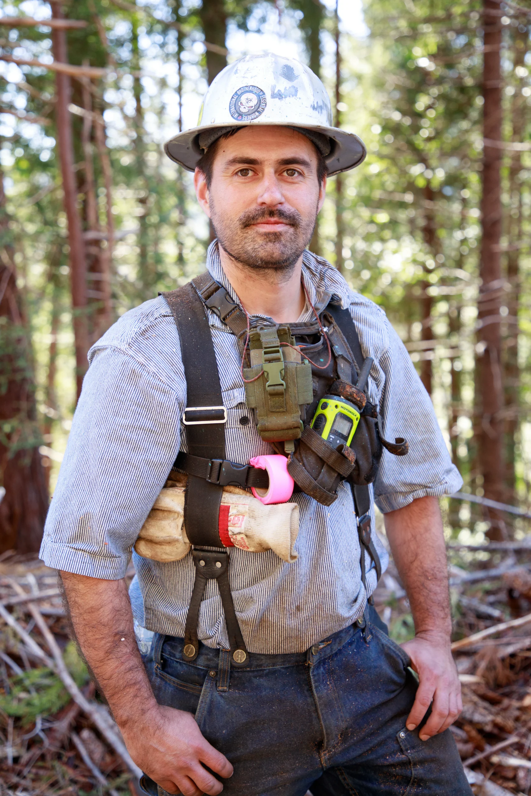 Forester in field gear at Redwoods Rising