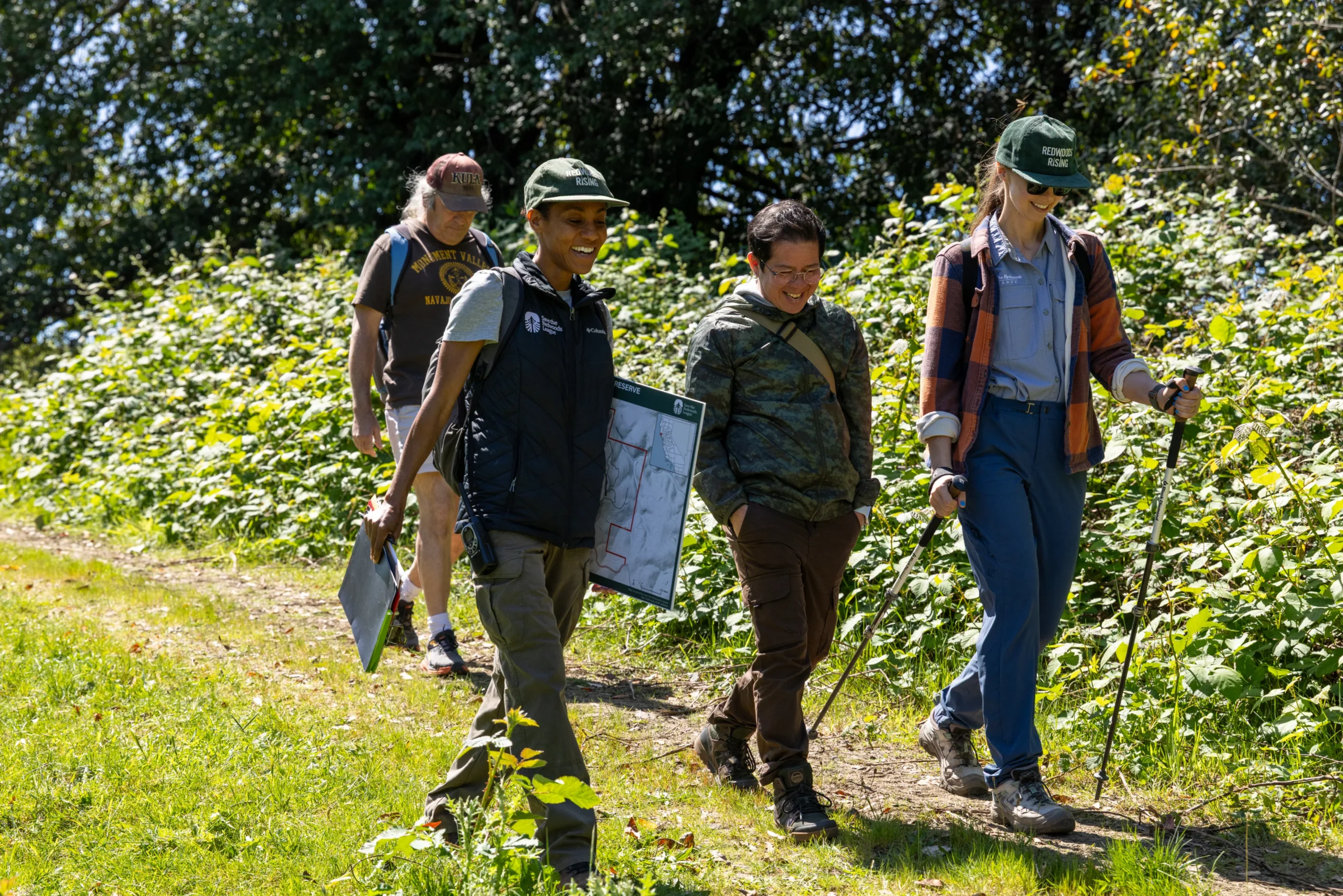 hiking at Harold Richardson Redwoods Reserve