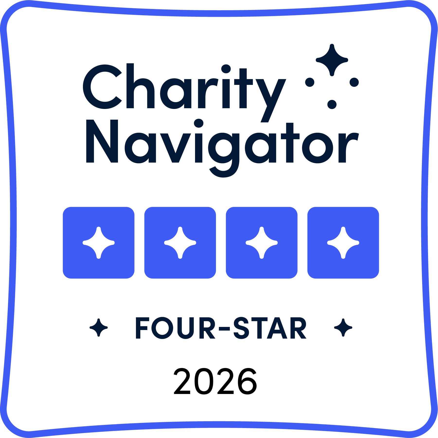 Charity Navigator 4-star badge