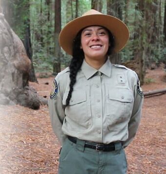 Park Ranger in forest